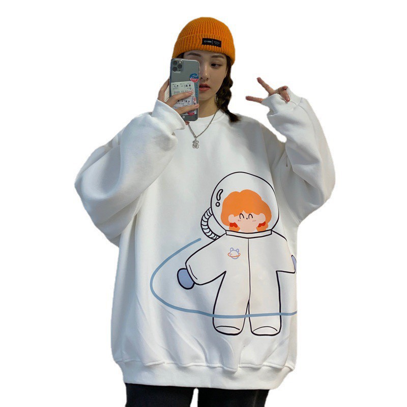 Áo sweater,áo nỉ hình mặt người form rộng nam nữ mặc cực đẹp | BigBuy360 - bigbuy360.vn