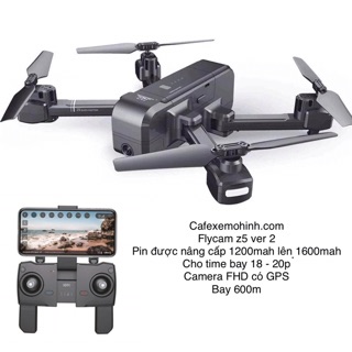 [Ver2] flycam z5 bản pin 1500 mah bay 20p camera FHD xa 600m có gps tự bay về