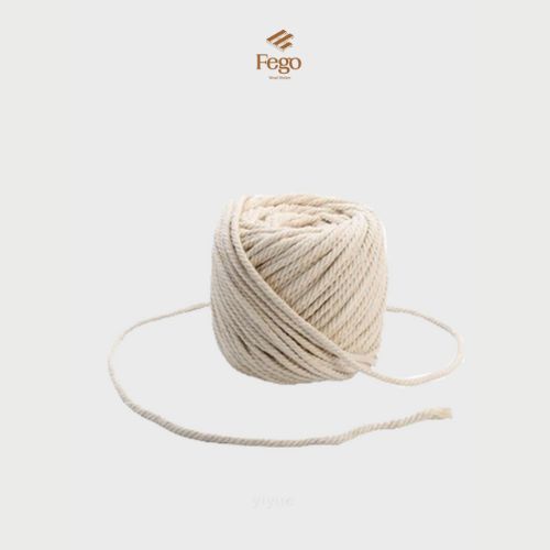 [Mã BMLTA50 giảm đến 50K đơn 99K] Combo 2 Dây thừng macrame se cotton, dây thừng trang trí 5mm dài 1m