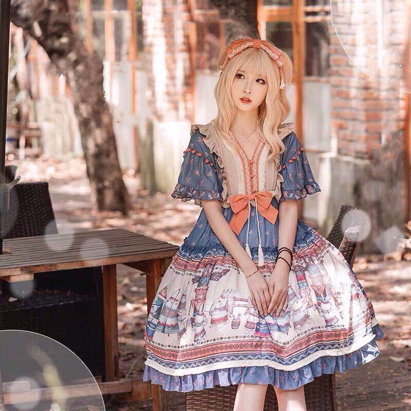 OP/ Đầm LoLiTa kèm băng đô đầu