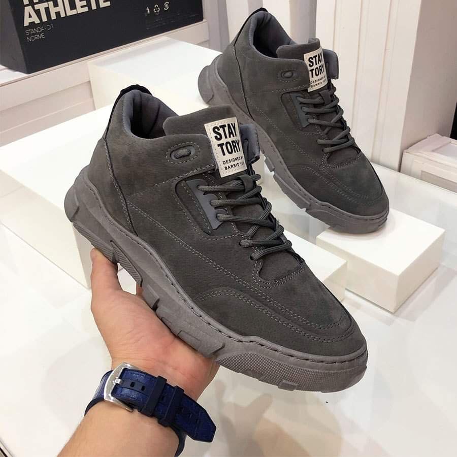 Giày Sneaker Nam ⚜️Bệu Store⚜️ Giày Nam Da Lộn Cổ Lửng [ Hàng Độc Nhập Khẩu] Cao Cấp Phong Cách Hàn Quốc