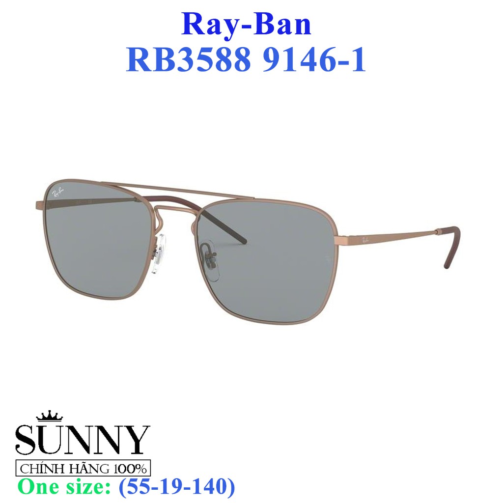 RB3588 9146-1 - kính mát Rayban chính hãng, bảo hành toàn quốc, có kèm tem chống hàng giả của bộ công an