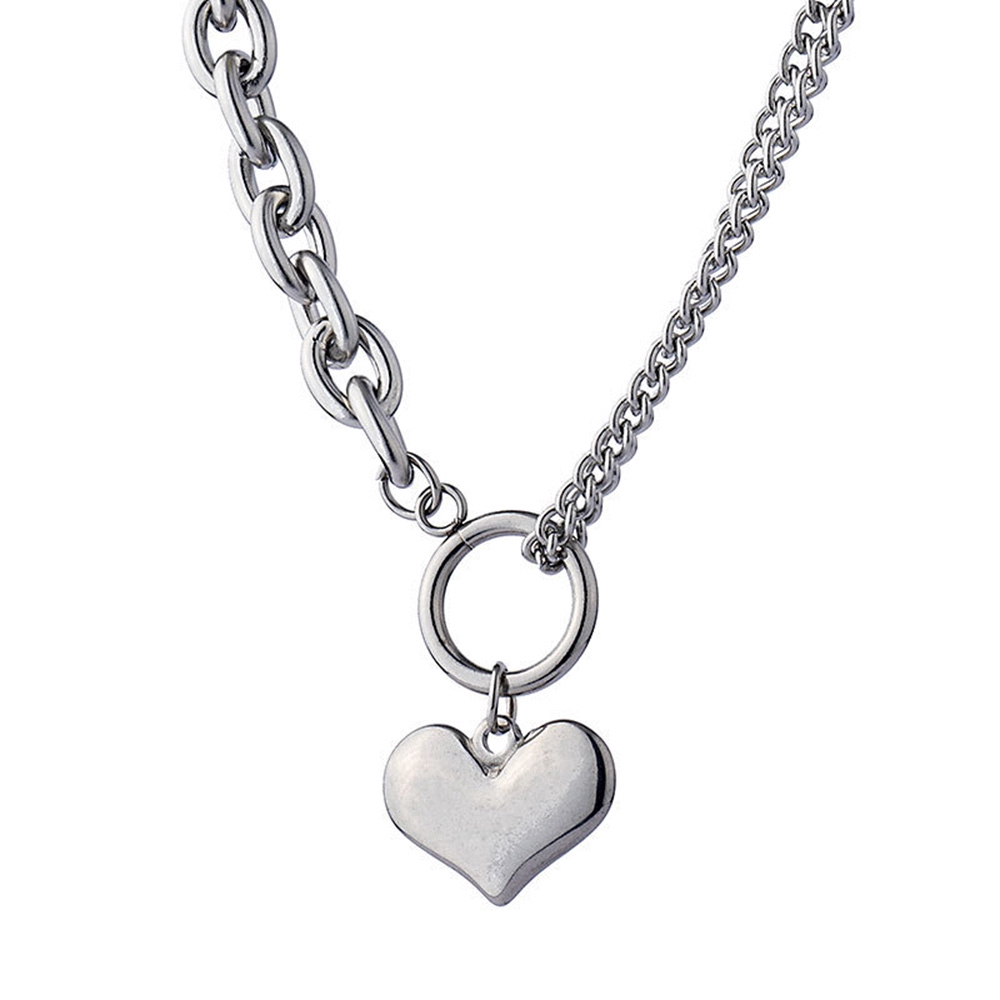 Dây Chuyền Hợp Kim Mặt Hình Trái Tim Xinh Xắn Cho Nữ COD
