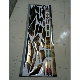 Tem xe Raider  Fi ( chất liệu crôm).