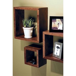 [Bigsale] Tổng kho phân phối Kệ treo tường 3 ô vuông| kệ trang trí treo tường ô vuông HPKTT 23 HP Decor