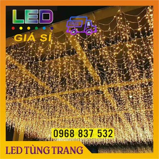 Đèn led Mành thả rủ 6m 24 sợi trang trí sảnh, ban công...cực đẹp