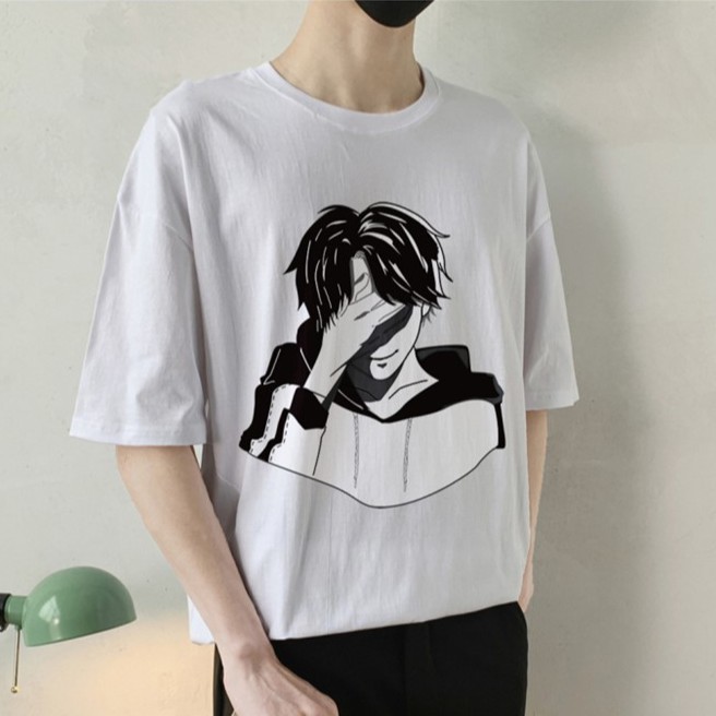 Áo Phông Tay Lỡ Hình Anime Unisex Cho Cả Nam Và Nữ Vải Cotton Đẹp Và Thoáng Mát | BigBuy360 - bigbuy360.vn
