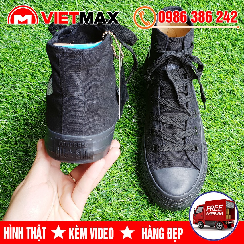 🔥 [HOT] Giày Thể Thao CV Classic Đen Full Cao Cổ Hàng Sale
