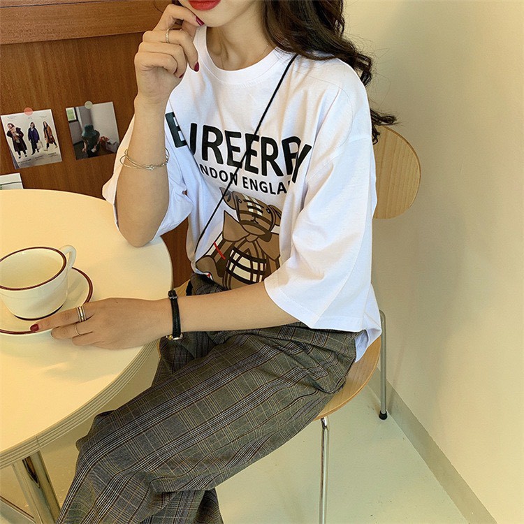 [Hot Nhất 2021] Áo Phông Gấu Dáng Rộng Cotton Sành Điệu