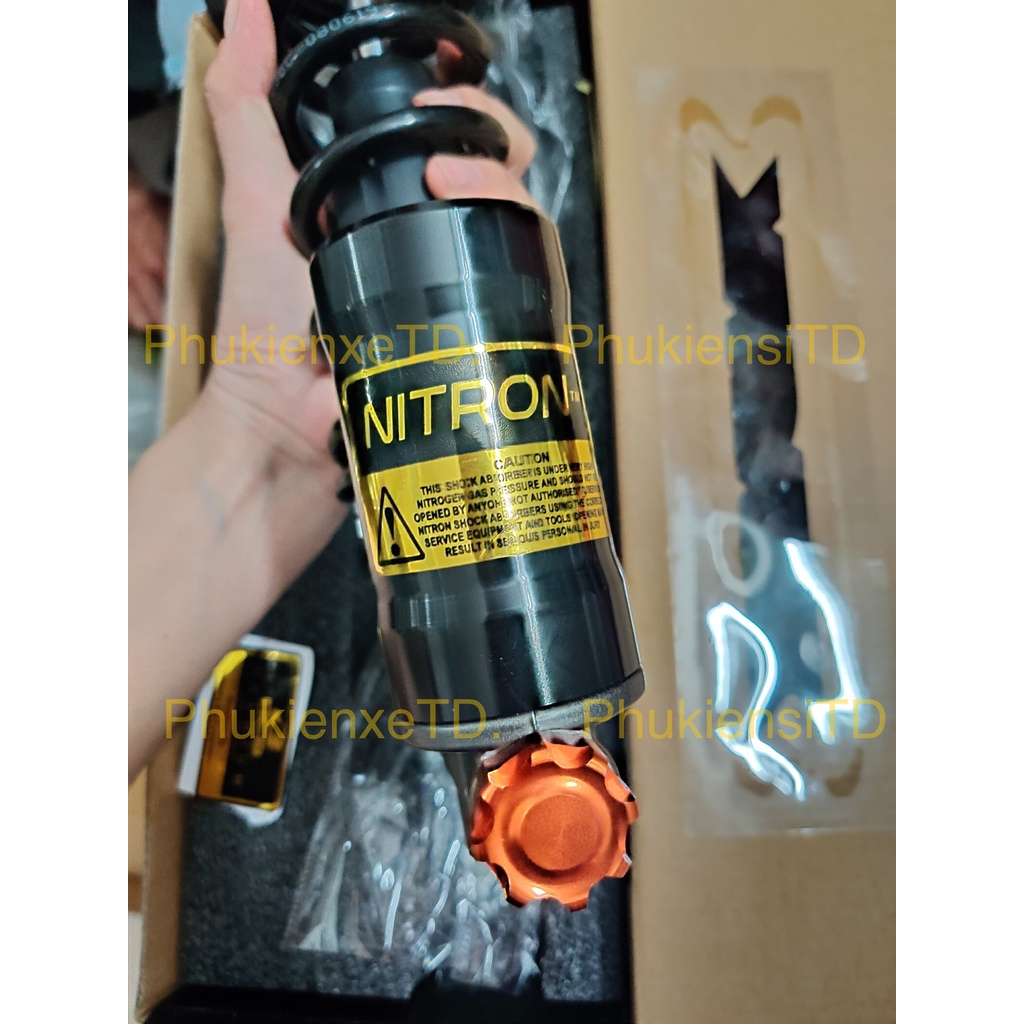 Phuộc RCB NITRON bình dầu lắp Vario Mio ultimo Sh mode Vision mới Janus Grande Lead mới Click Luvias....