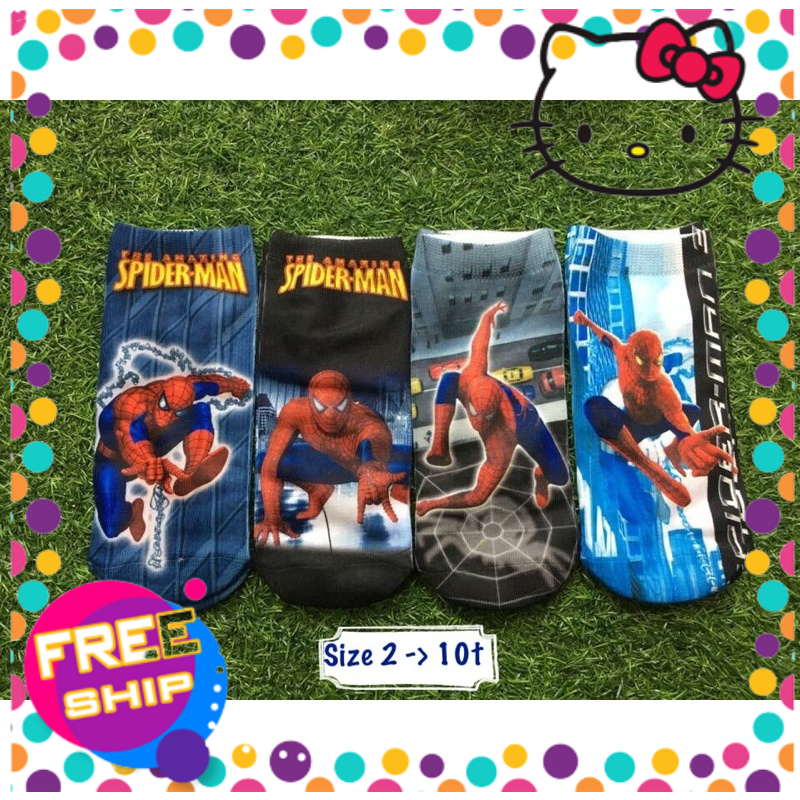 Tất vớ len ngắn cổ Người nhện, siêu nhân