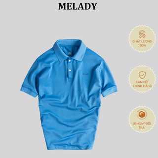 Áo Thun Polo nam MELADY Basic cổ bẻ vải Cá Sấu Cotton cao cấp chuẩn form