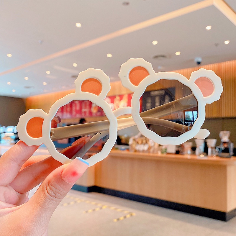 Mắt Kính Gọng Tròn Hình Tai Gấu Thời Trang Chất Lượng Cao