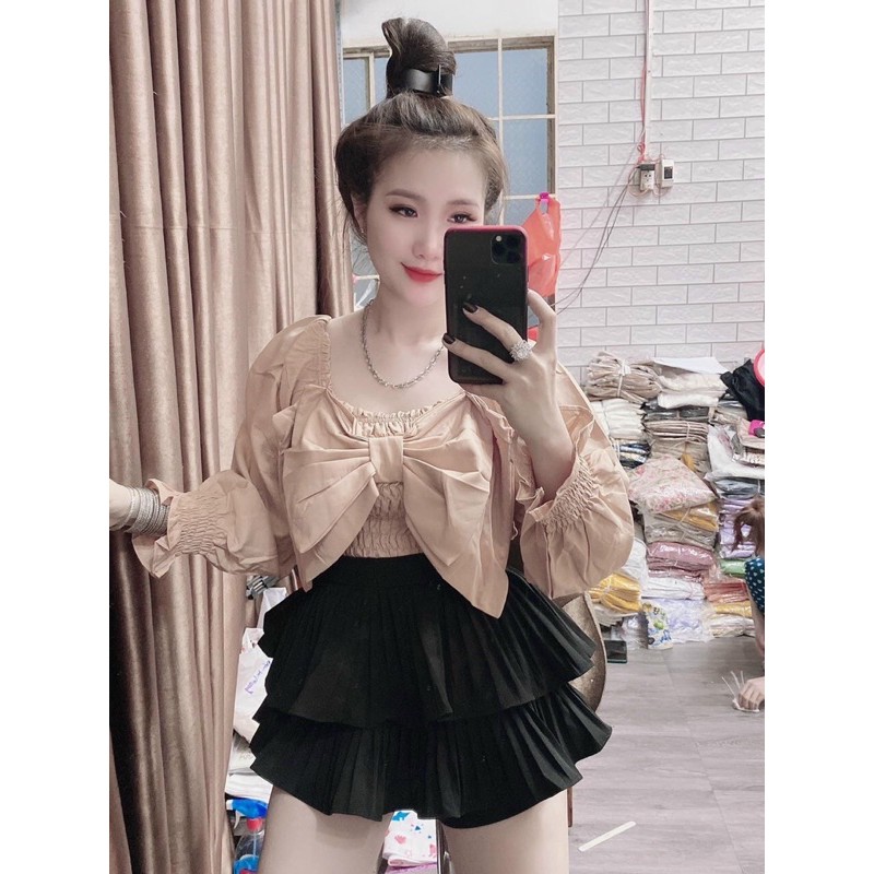 Quần váy xếp li, xếp li hai tầng hàng đẹp kèm hình thật và video | BigBuy360 - bigbuy360.vn