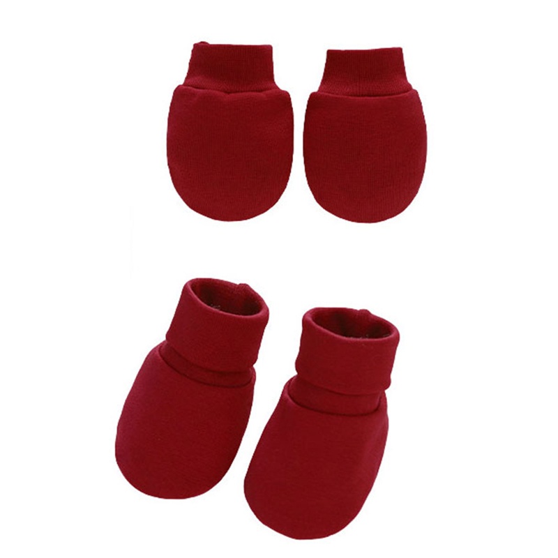 Set 2 Đôi Găng Tay Cotton Mềm Chống Trầy Xước Bảo Vệ Mặt Và Mắt Cá Chân