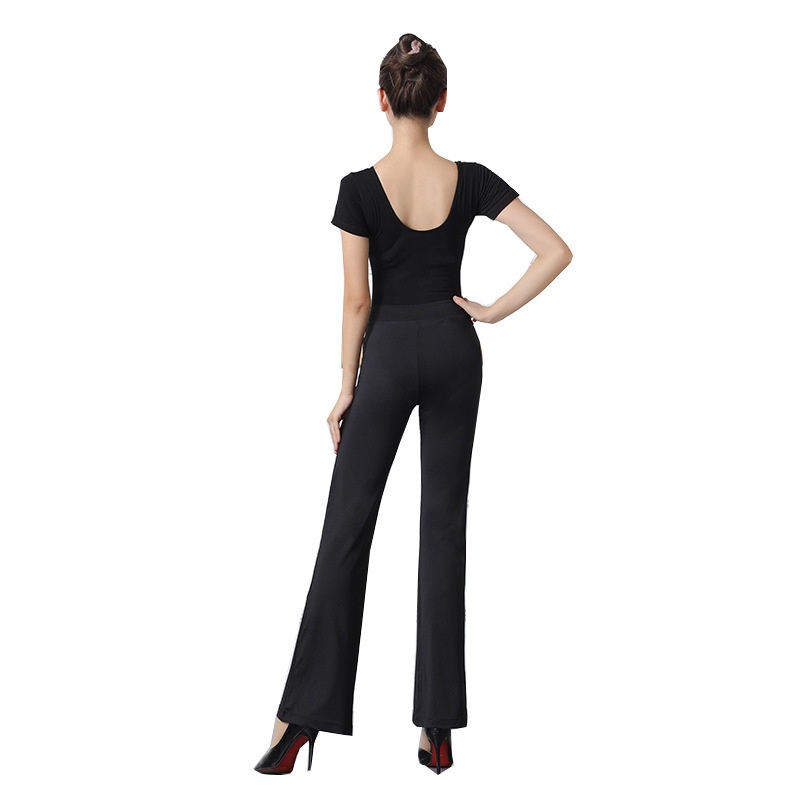 Jiaqi Bộ Áo Liền Quần Quần Dài Màu Đen Dùng Luyện Tập Khiêu Vũ Dành Cho Nữ | BigBuy360 - bigbuy360.vn