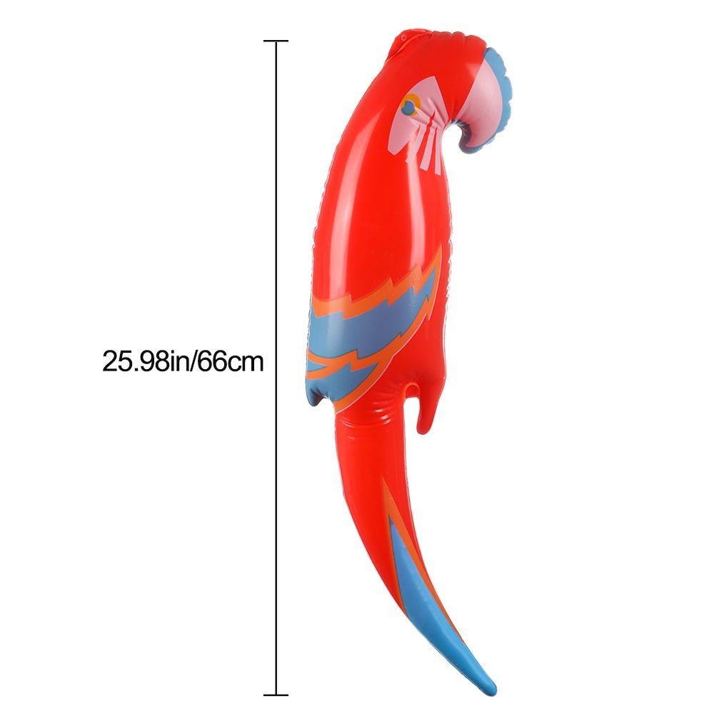 Bộ 2 Bong Bóng PVC Bơm Hơi Họa Tiết Động Vật Vui Nhộn Trang Trí Tiệc Ngoài Trời Cho Vẹt