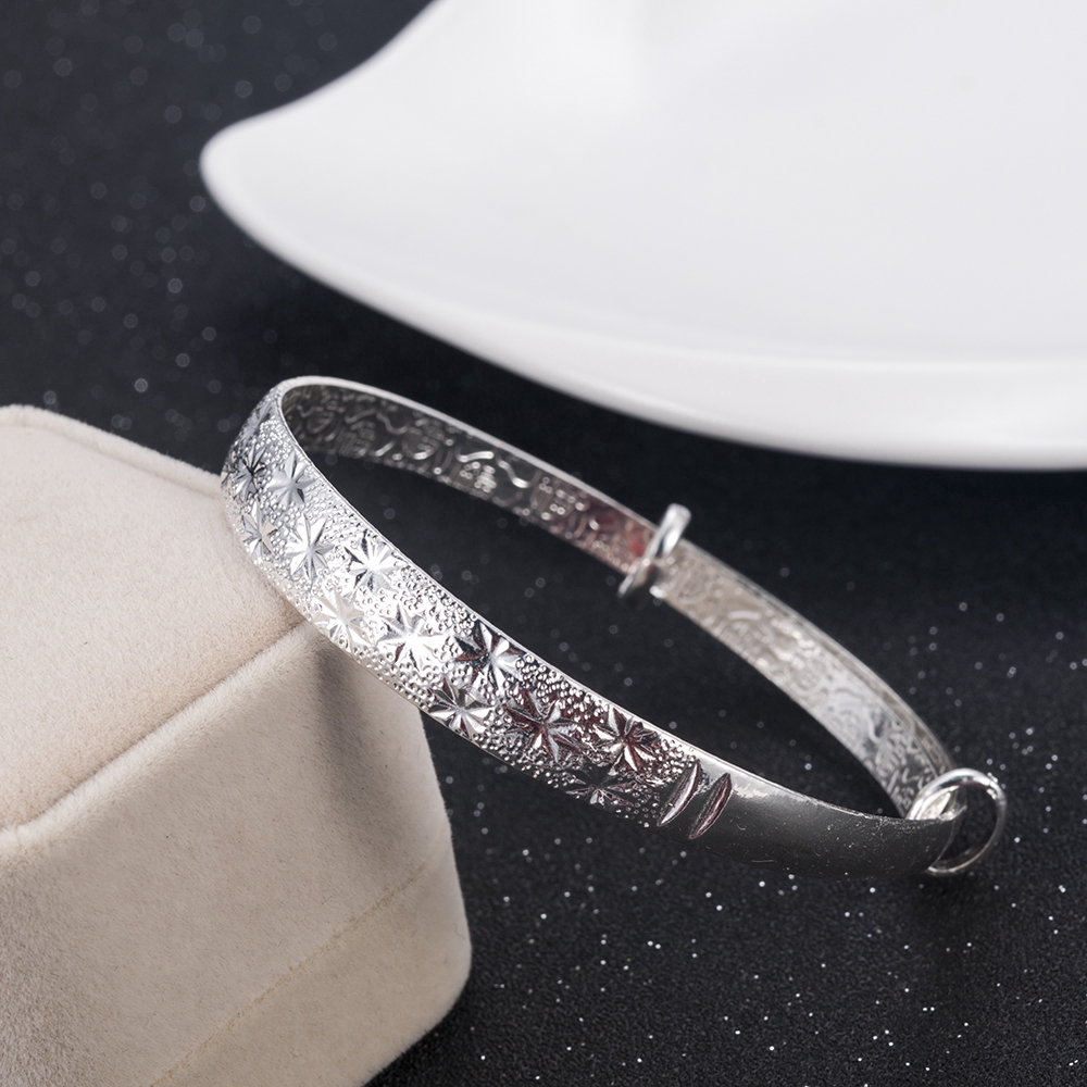 [sweet] Fashion woman Temperament Wild Gypsophila Alloy adjustable Bracelet Girl Jewelry Gifts