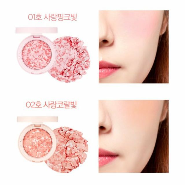 Má hồng bắt sáng MARBLE BEAM BLUSH & HIGHLIGHTER