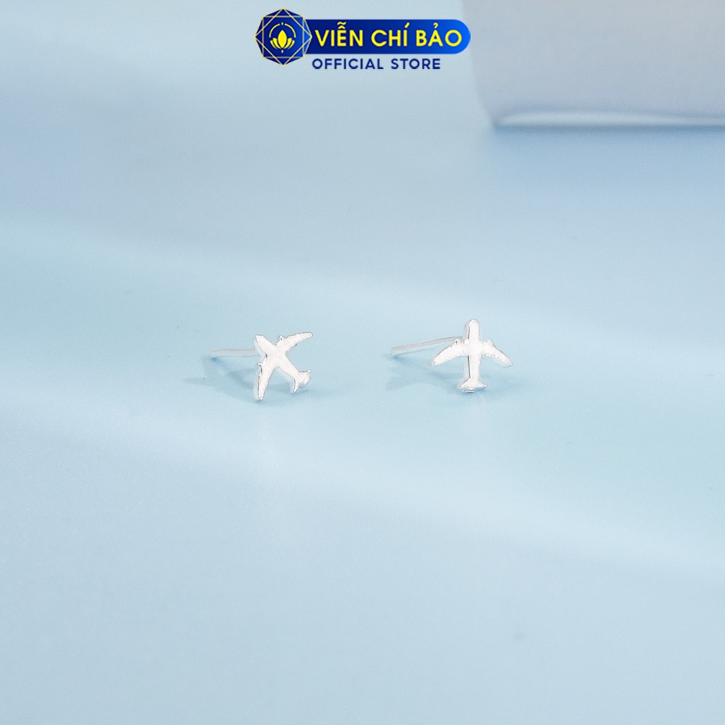 Bông tai máy bay chất liệu bạc 925 thời trang phụ kiện trang sức nữ thương hiệu Viễn Chí Bảo E062