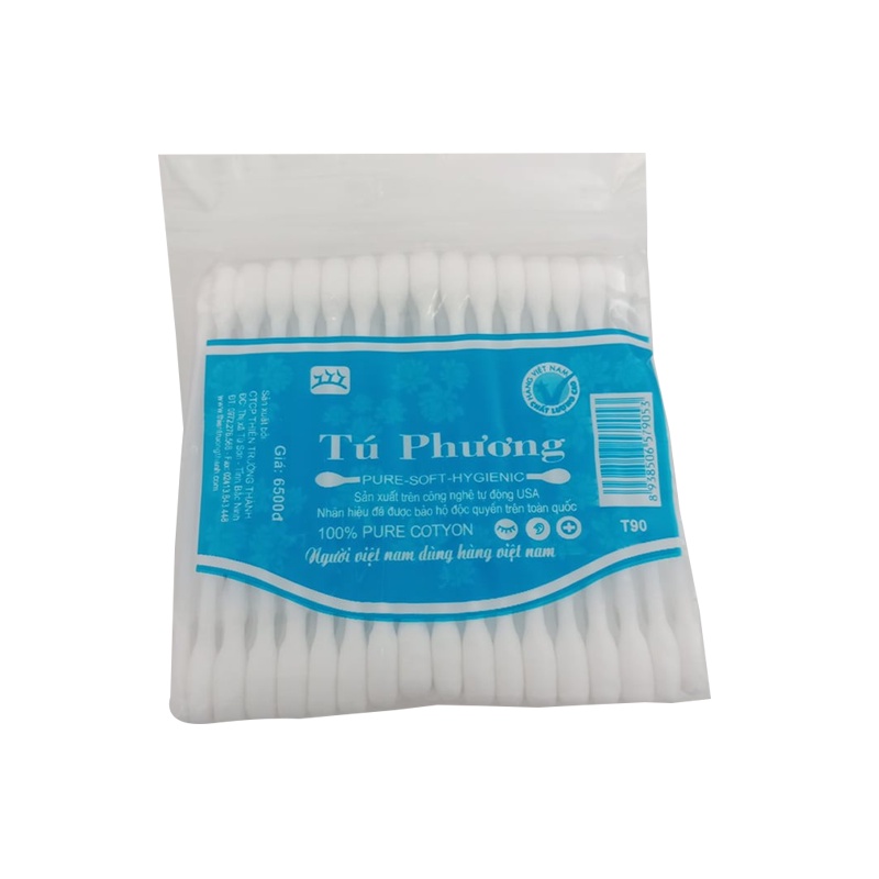TĂM BÔNG NGOÁY TAI QUE NHỰA TÚ PHƯƠNG