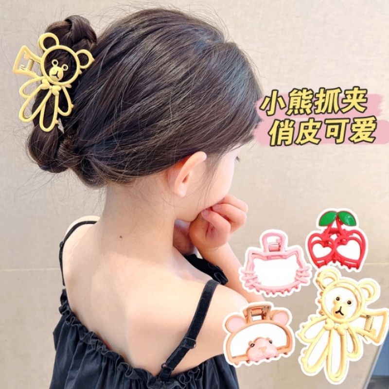 Kẹp Tóc Cỡ Lớn Chống Trượt Hình Động Vật Dễ Thương Phong Cách Hàn Quốc