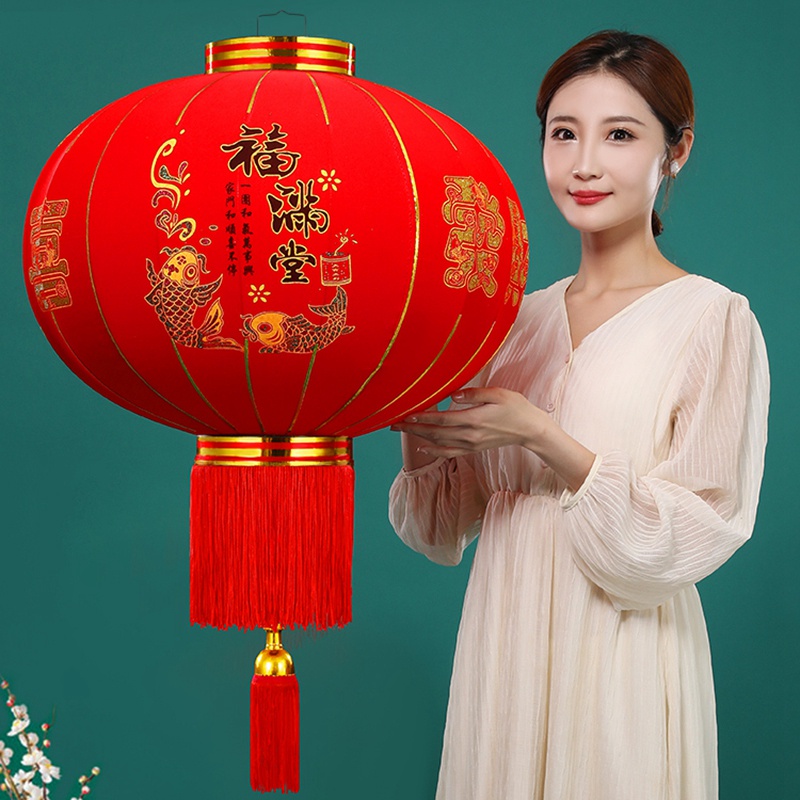 Lồng Đèn Đỏ Phong Cách Truyền Thống Mừng Năm Mới 2023