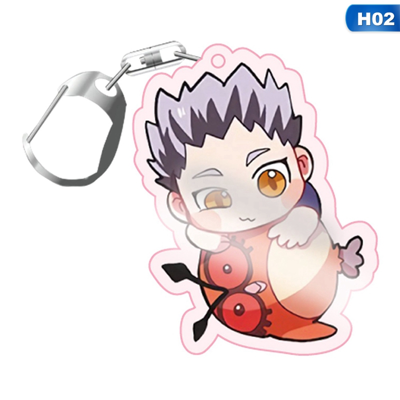 flowersqueen Móc Khóa Gắn Hình Các Nhân Vật Hoạt Hình Bóng Chuyền Haikyuu!!