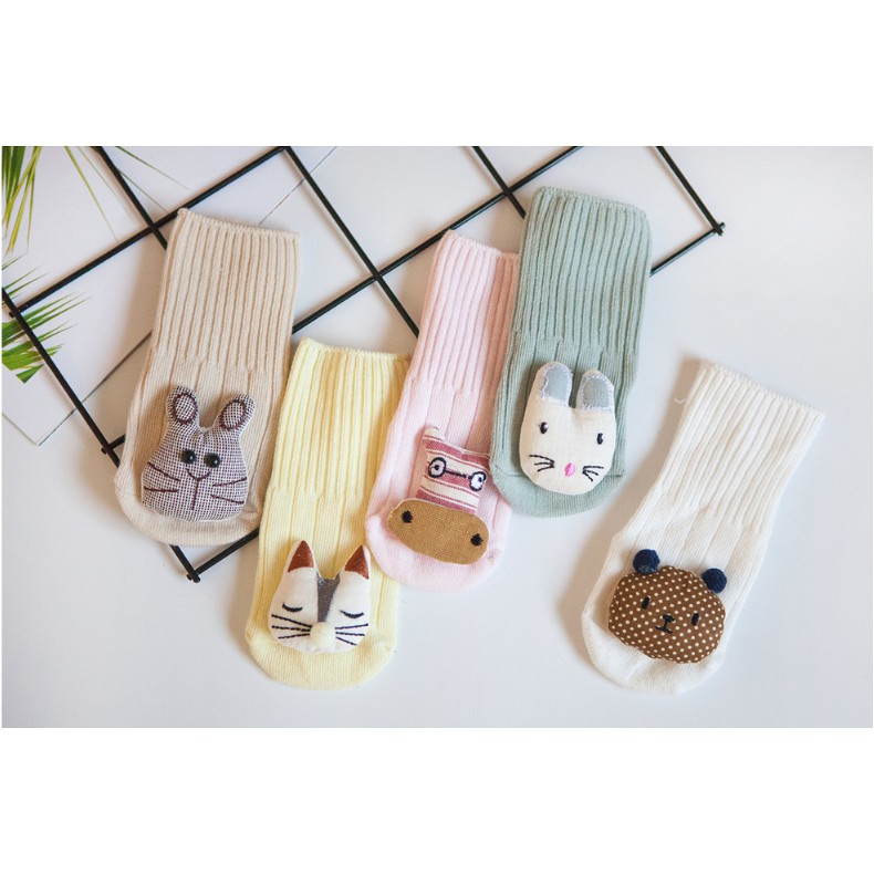 Tất hộp hình thú 3D dáng yêu cho bé