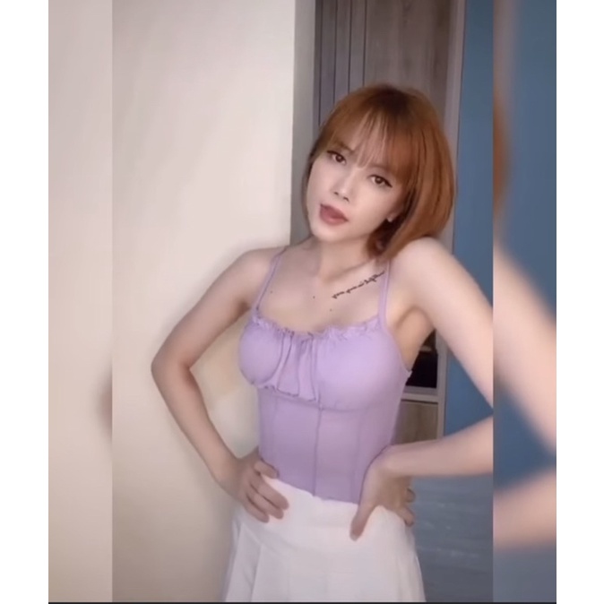 Áo 2 dây nhún ngực ulzzang