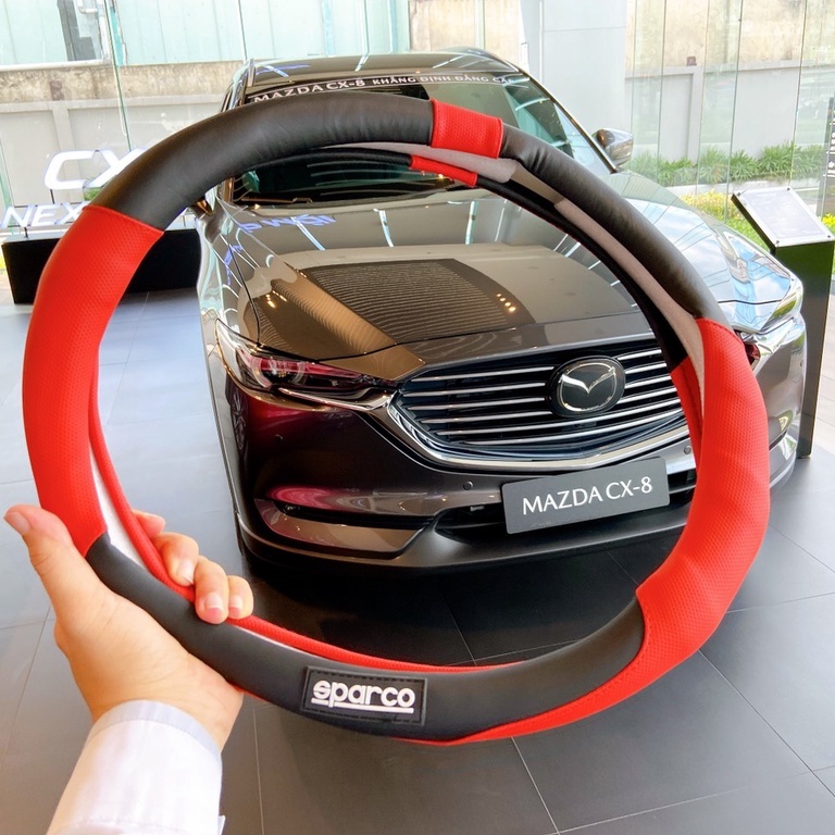 Bọc vô lăng Sparco i10, Accent, Elantra, Santafe, Tucson, Kona, bọc vô lăng xe ô tô