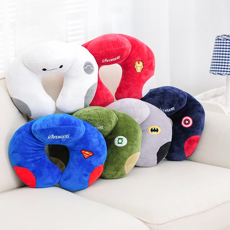 1 Gối Bơm Hơi Mềm Mại Hình Chữ U Dùng Cho Đi Du Lịch