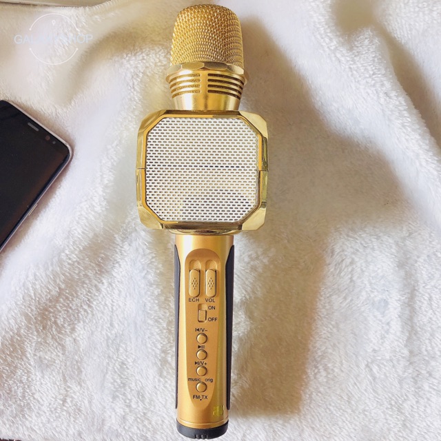 Míc hát bluetooth SD10 - cao cấp - âm vang - mic karaoke không dây kèm loa nghe nhạc