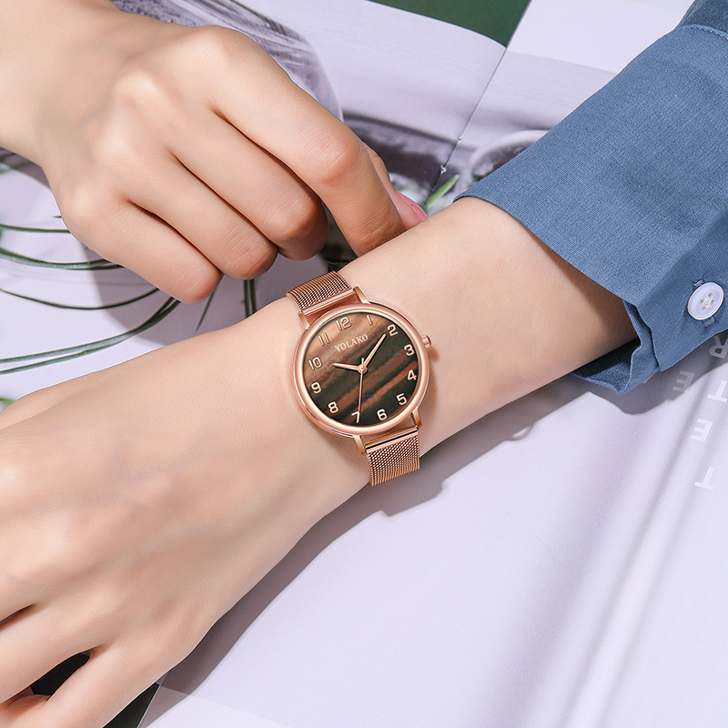 ZOLFA Elegant Pink Mesh Belt Ladies Wrist Watches Classic Ultra-Thin Womens Quartz Watch Analog Dress Clocks Lady Gift Watches Đồng hồ nữ