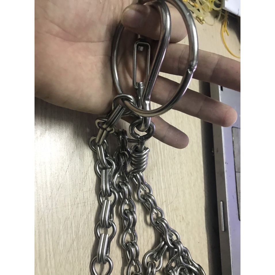 Xích inox không gỉ có chống xoắn dành cho chó mèo.
