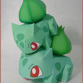 Mô hình giấy Pokemon: BULBASAUR