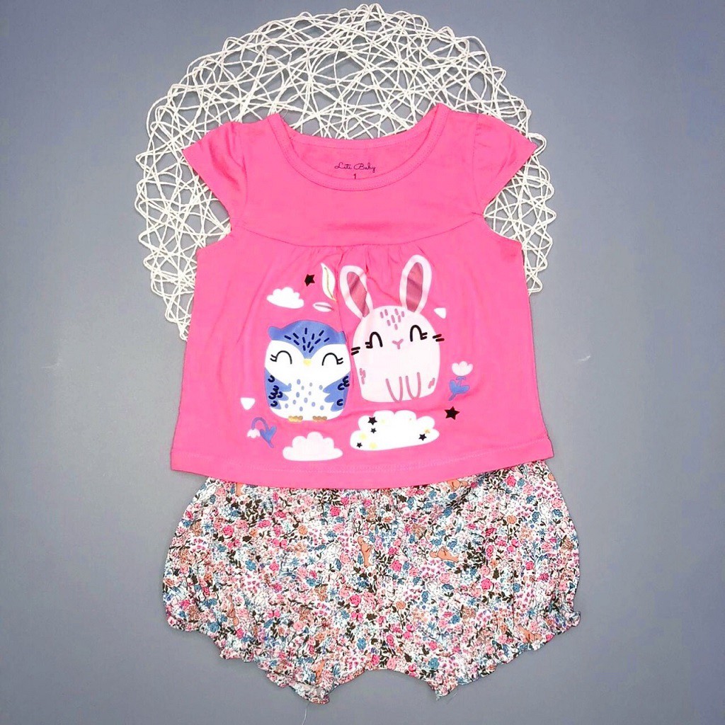 Bộ Thun Bé Gái, Size 1-8, Hàng Made In Vn, Chất Cotton Xuất Dư Đẹp, Áo Cánh Tiên, Quần Bo Chun Siêu Đáng Yêu