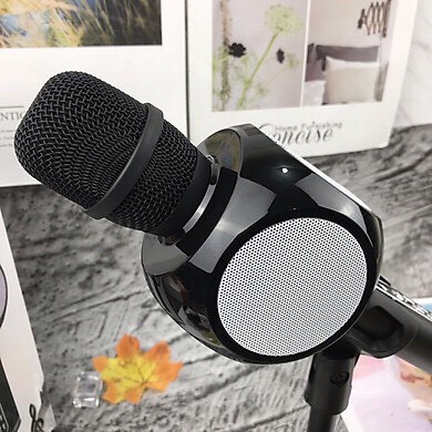 [TẶNG KÈM CHÂN MICRO]  Mic hát cầm tay YS-90 bluetooth, hát karaoke kiêm luôn loa phát, âm thanh chuẩn, bass ấm