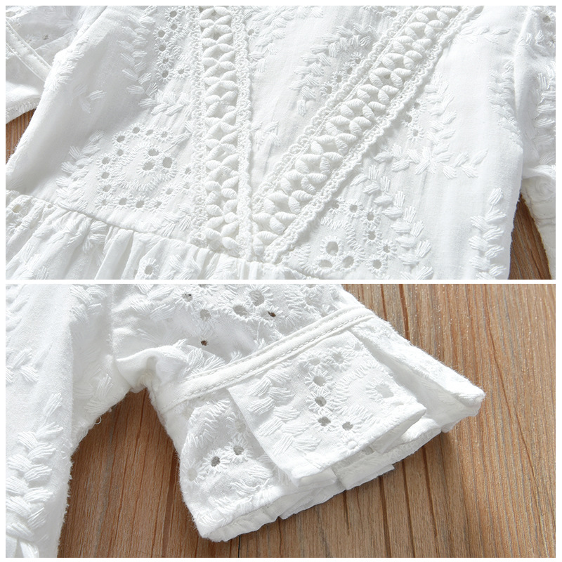 Đầm Công Chúa Dự Tiệc Màu Trắng Cho Bé Gái