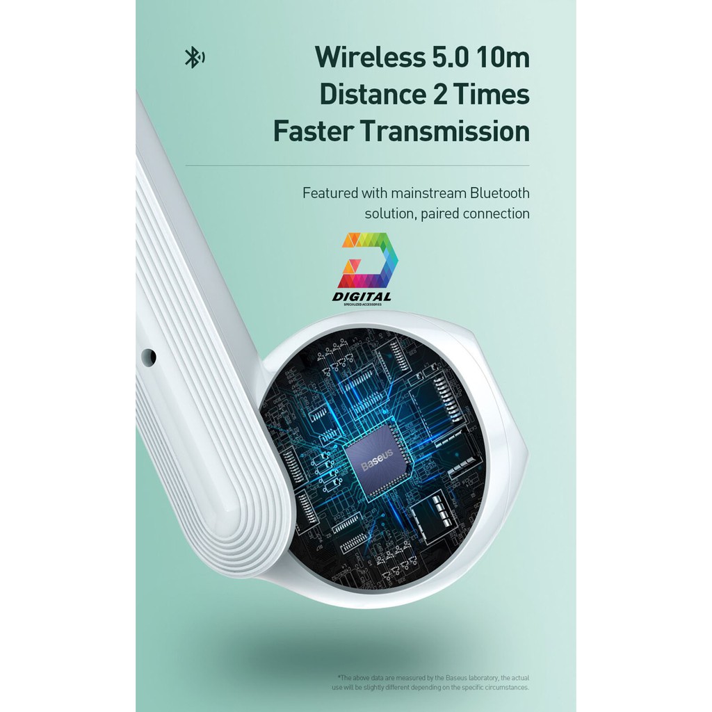 [Mã 267ELSALE hoàn 7% đơn 300K] Tai nghe Bluetooth True Wireless Baseus W09 Chính Hãng