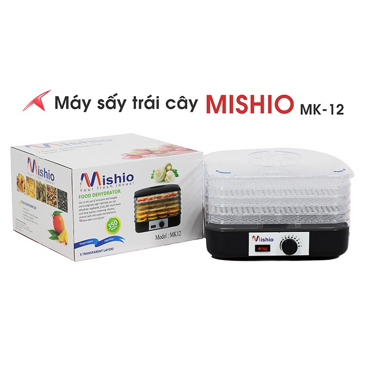 Máy sấy hoa quả đa năng Mishio cao cấp