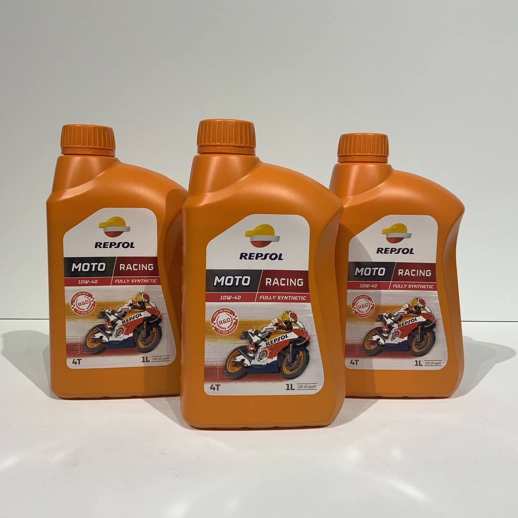 Hàng Nhập Khẩu - Nhớt Repsol Racing 10w40 - Nhớt 100% tổng hợp cho xe số CAO CẤP