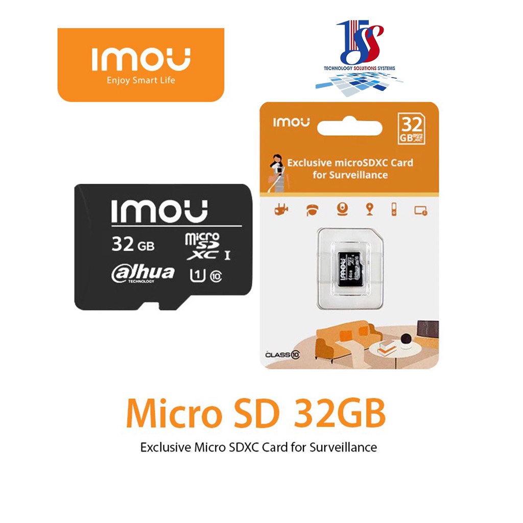 Thẻ nhớ 32GB 64GB 128GB MicroSD,Thẻ nhớ IMOU 32GB ST2-32-S1 đọc 95Mb/s,Thẻ nhớ DSS 32Gb P500-32 – Hàng chính hãng BH 24T