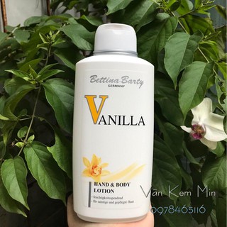 SỮA DƯỠNG THỂ BETTINA BARTY VANILLA HAND & BODY LOTION 500ML