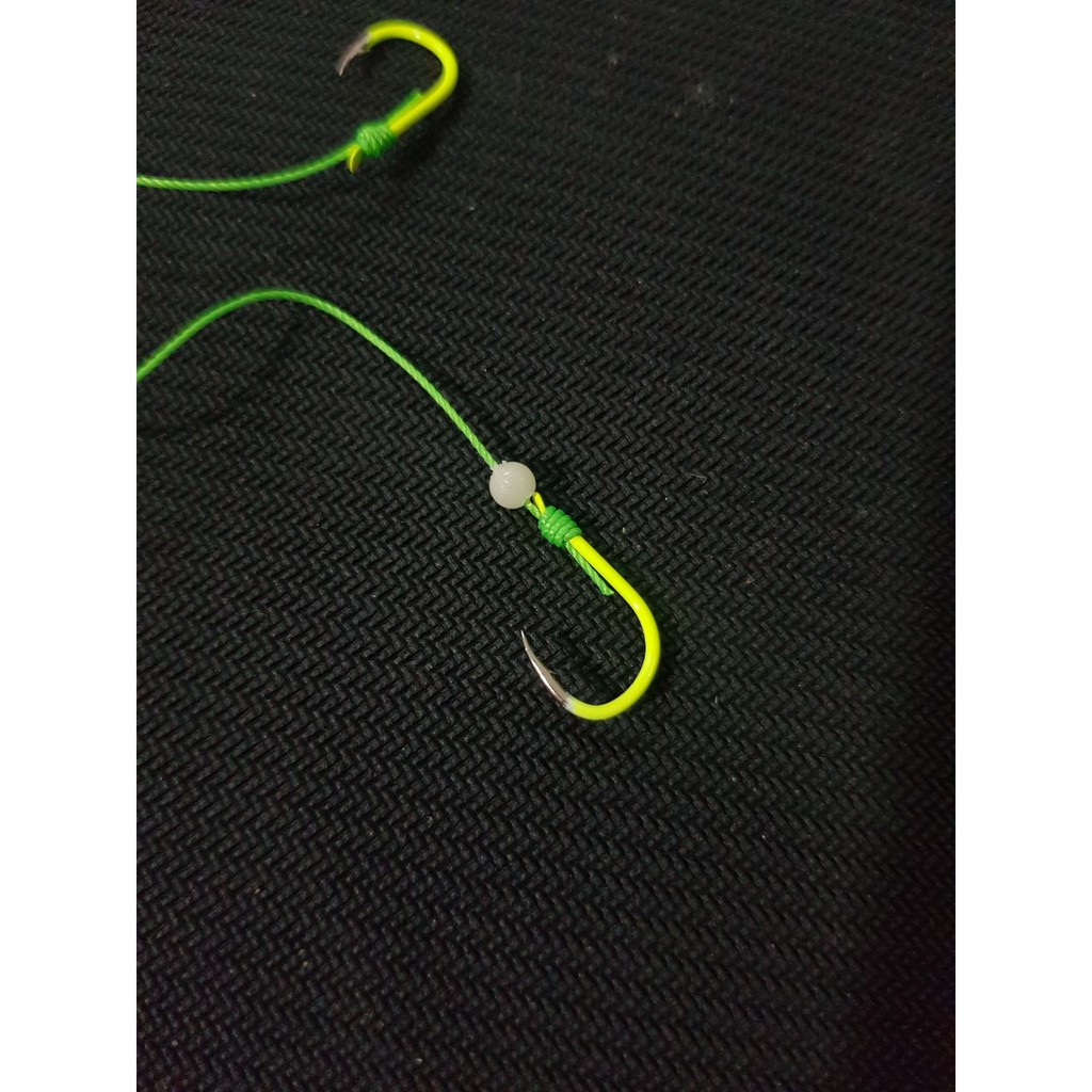 Hộp 4 lưỡi câu cá, lưỡi lăng xê (lancer) xanh Đại Lý Đồ Câu Cá  chất lượng đủ kích thước