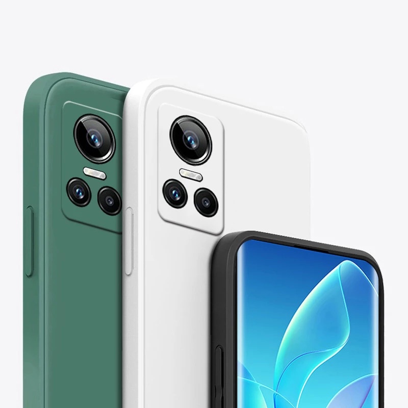 Ốp lưng silicon cạnh vuông cho Realme GT 2 GT2 Neo 3 Neo2 Pro 5G 4G 2022