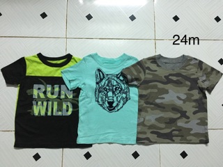 combo 4 áo bé trai carter đủ màu