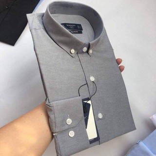 Áo sơ mi nam MÀU XÁM GHI chất vải OxFord xuất khẩu cao cấp