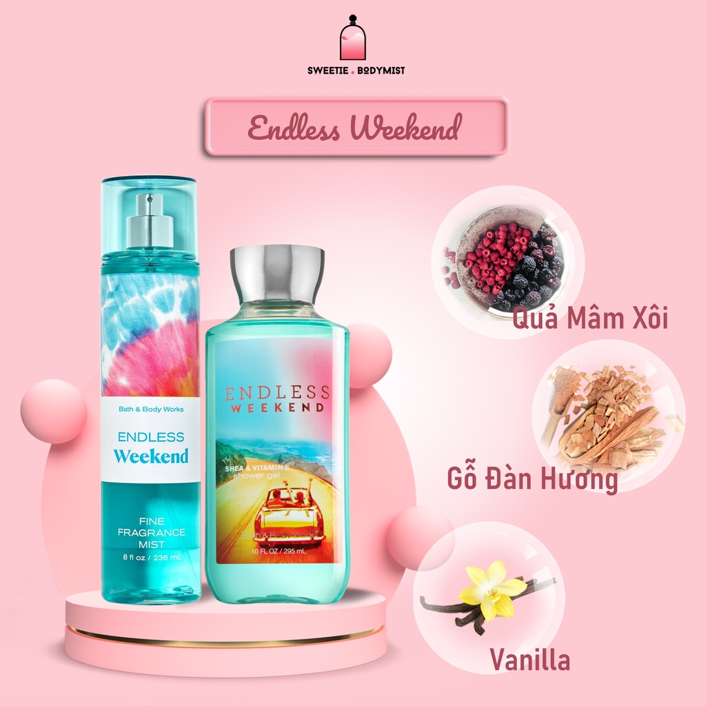 [Bodymist] Xịt Thơm Toàn Thân - Endless Weekend