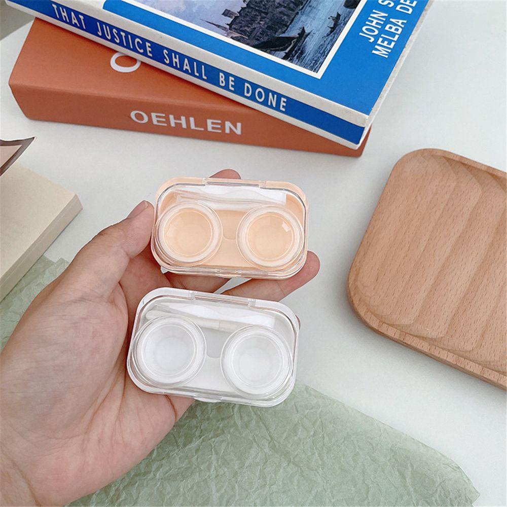 MOILYVN Hộp Cao Su Mini Đựng Kính Áp Tròng Tiện Dụng